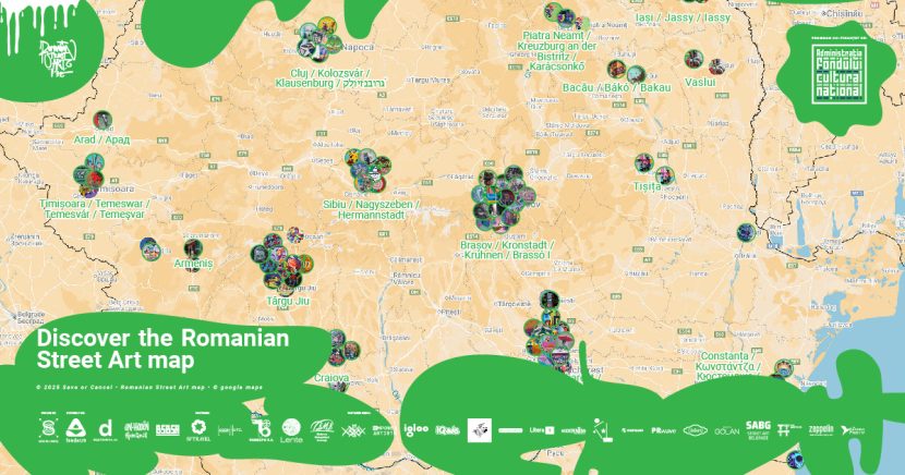 2025 Romanian Street Art map